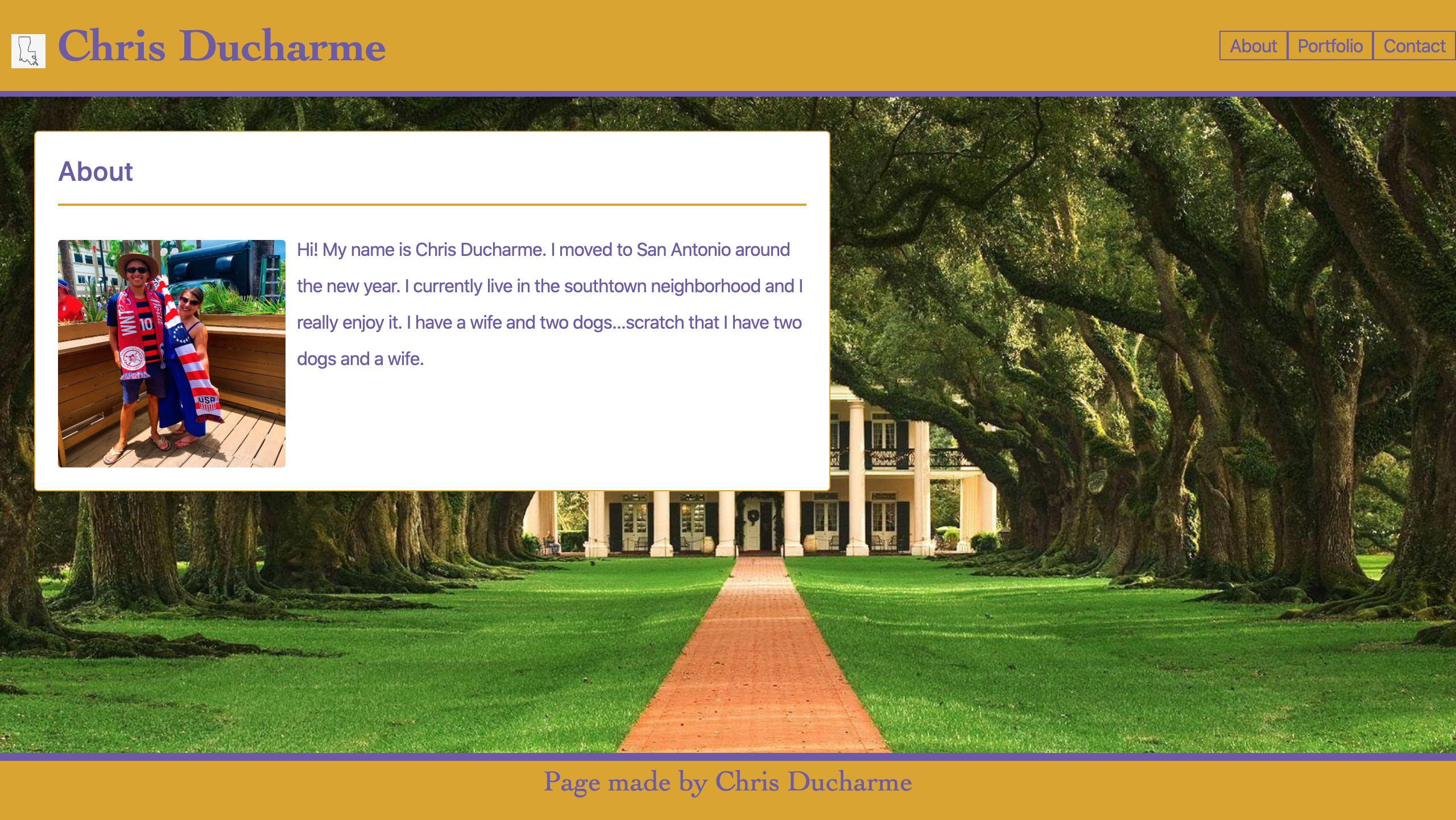 screenshot of responsive-portfolio website